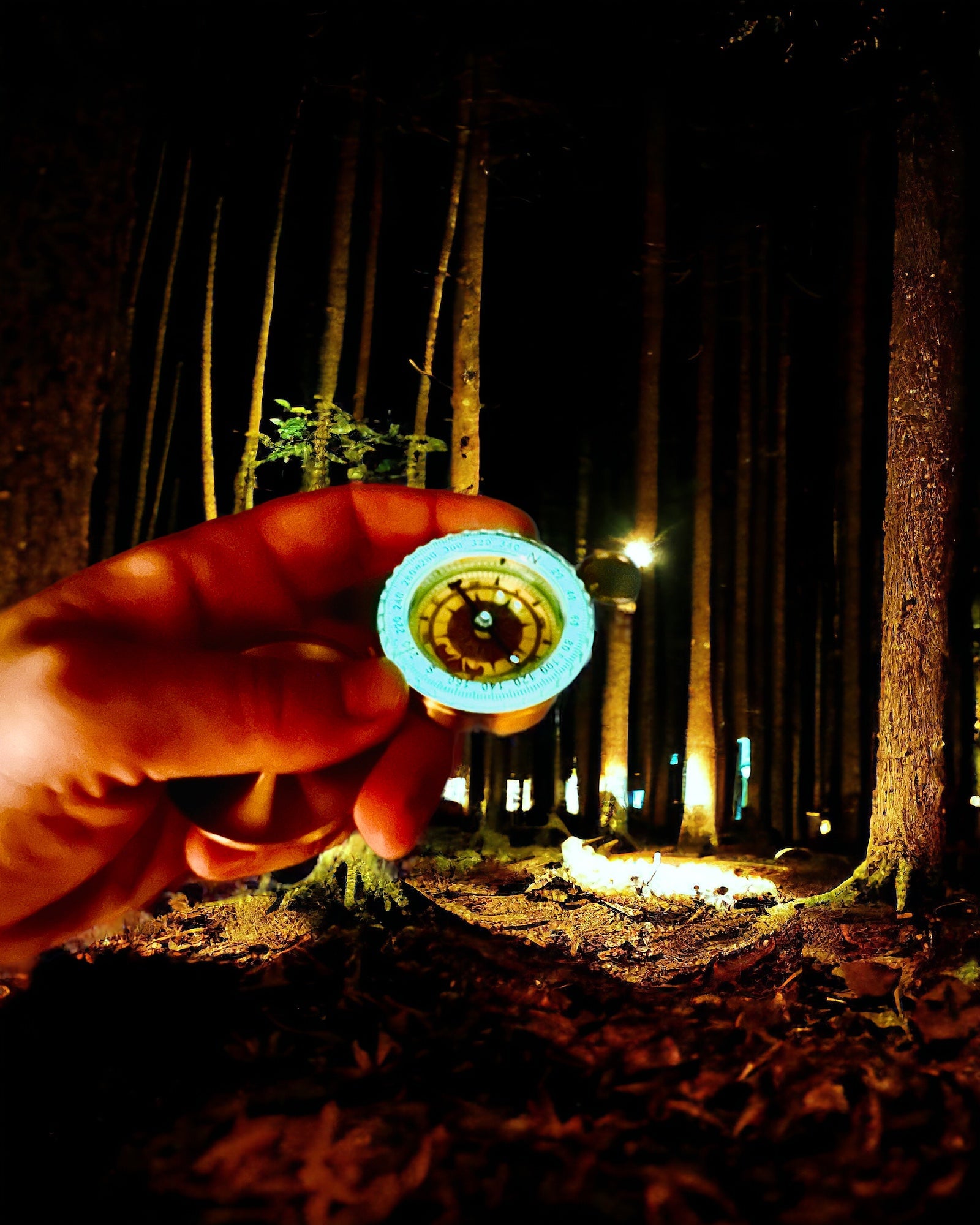 Wasserdichter Messingkompass mit Leuchteffekt - Unverzichtbar für Wanderungen und Camping, personalisiert mit Gravur