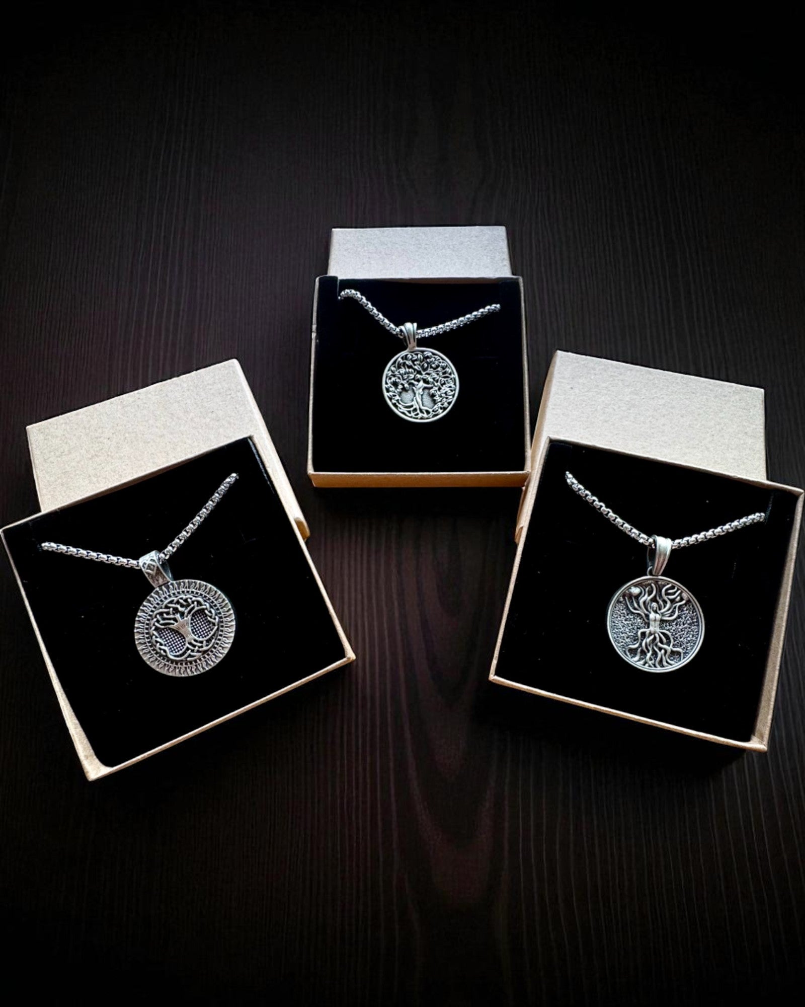 Tree of Life Amulet with Engraving Option - "Vitality of Nature" Necklace, Personalization