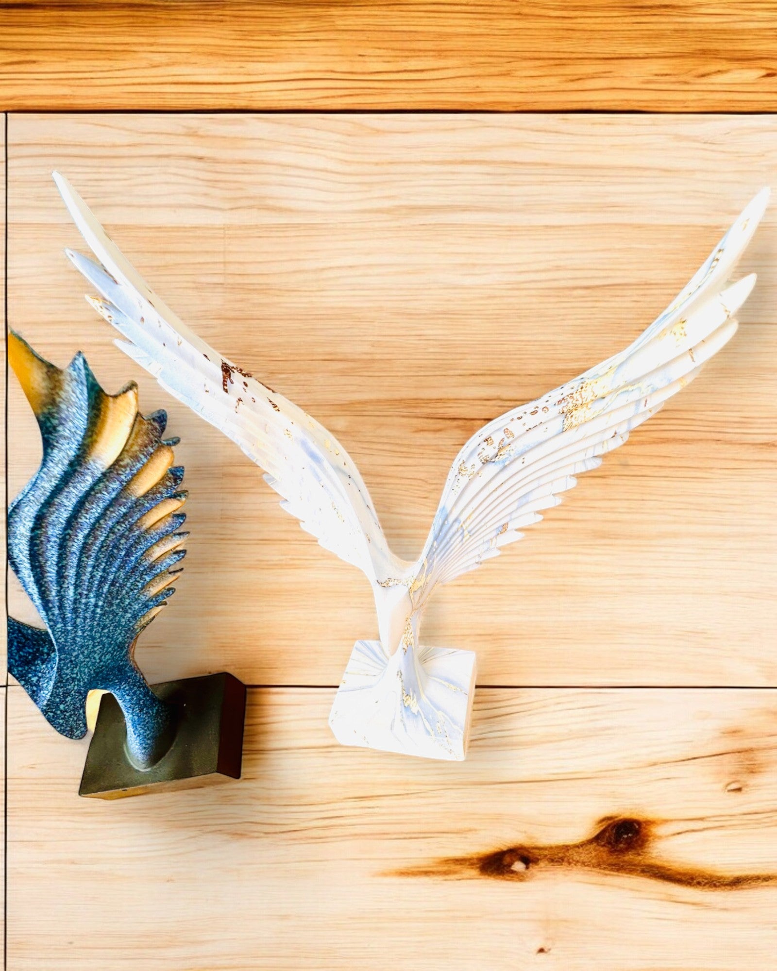 Figurine Élégante d'Ailes d'Ange de 33 cm de hauteur – "Gardiens Ailés", possibilité de personnalisation par gravure pour cadeau, personnalisation, 3 variantes de couleur