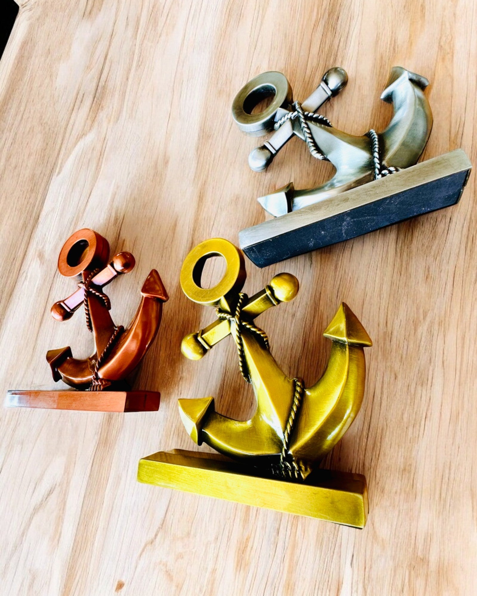 Decoratieve Aluminium Anker - Elegante Decoratie met Gravure Optie - 3 Kleuropties