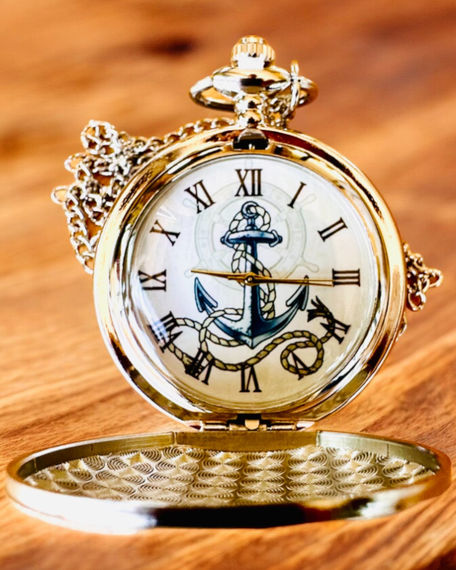 Montre de poche "Złota Kotwica" - personnalisation pour cadeau avec gravure