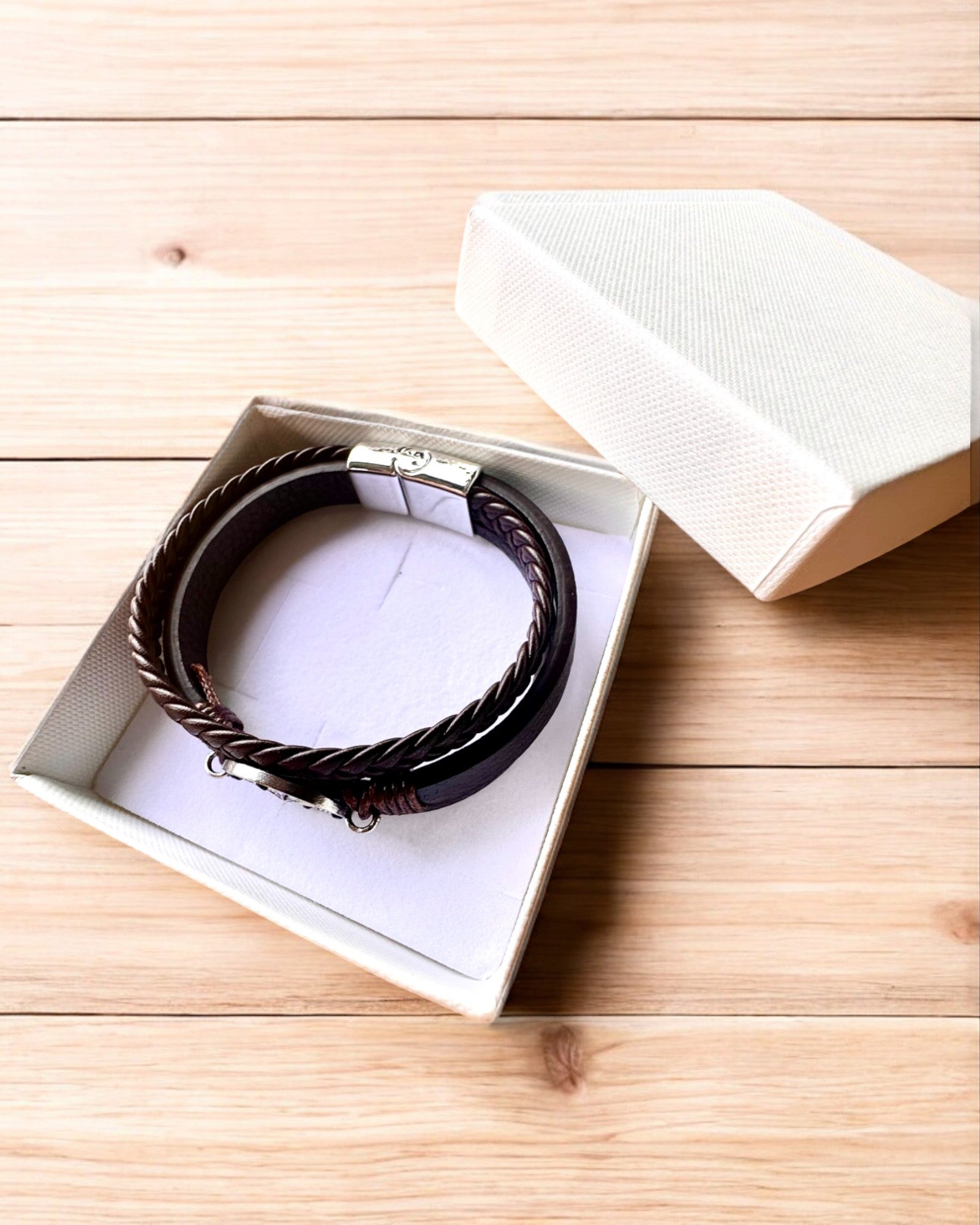 Bracelet "Compass Adventure" - possibilité de personnalisation avec gravure pour cadeau, 2 variantes de couleur au choix