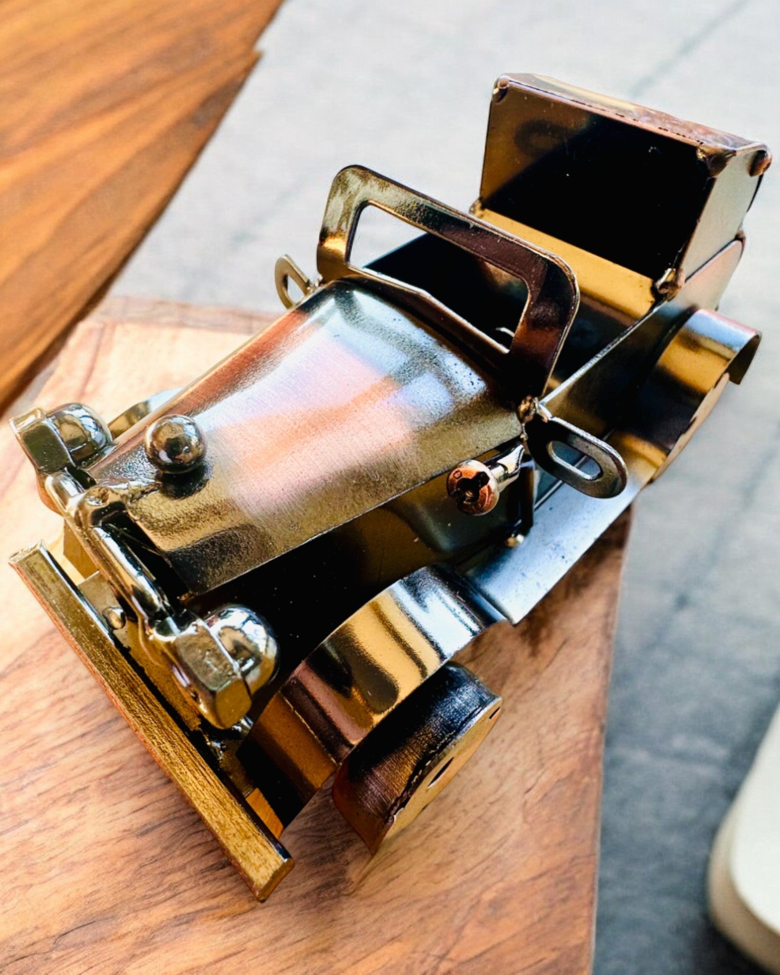 Voiture classique rétro, voiture, en fer - Collection "Vintage Drive", modèle de voiture, personnalisation par gravure pour cadeau