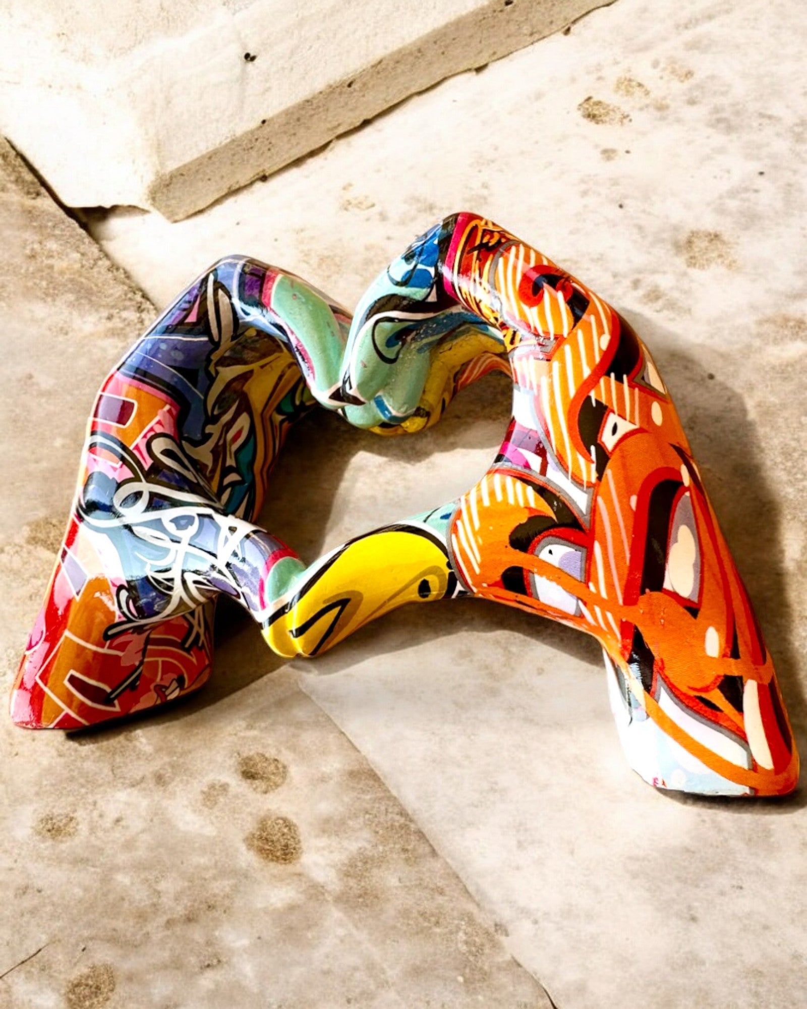 Figurine décorative Poignée Décorative Colorée ArtBrace - possibilité de personnalisation avec gravure, pour cadeau