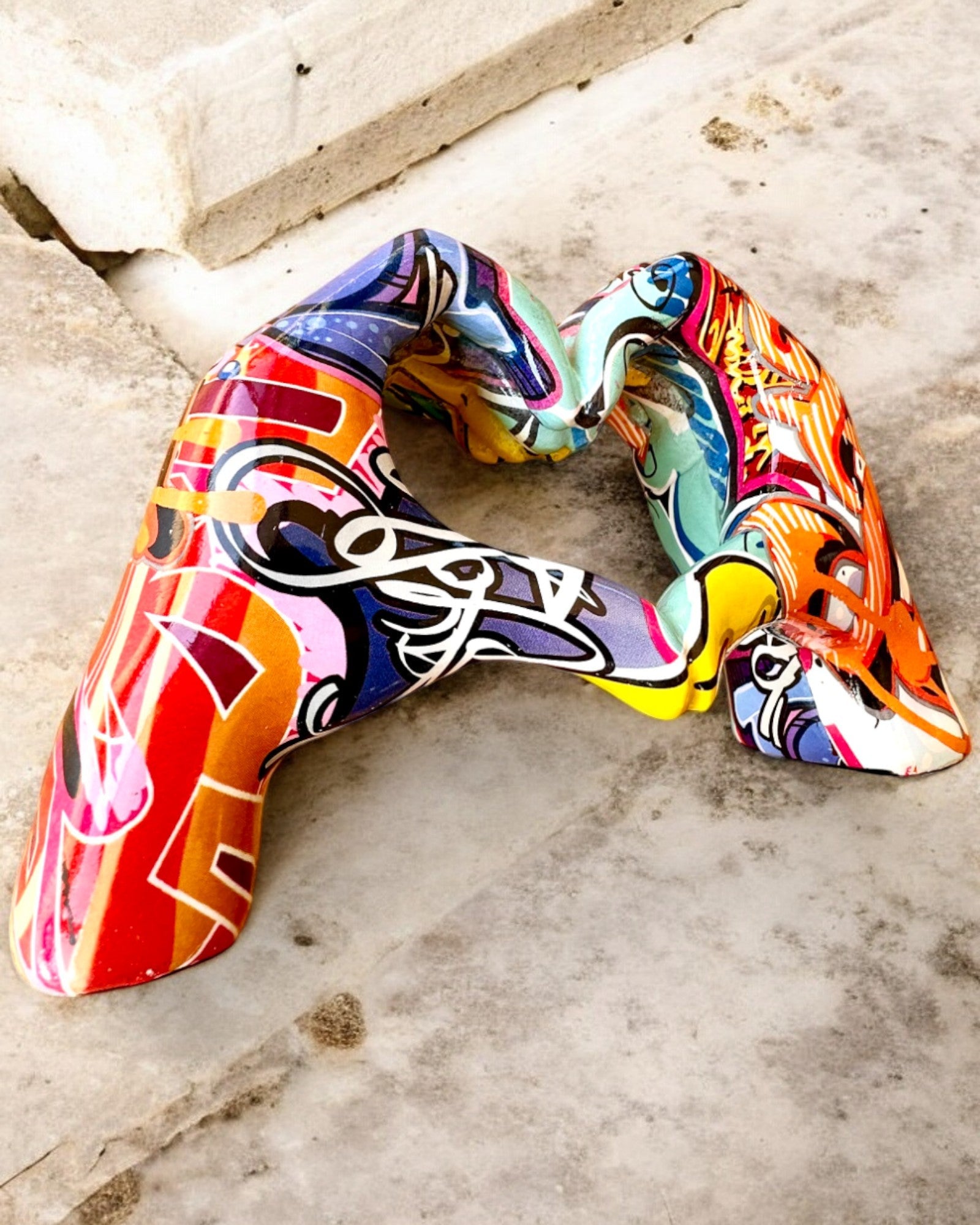 Figurine décorative Poignée Décorative Colorée ArtBrace - possibilité de personnalisation avec gravure, pour cadeau