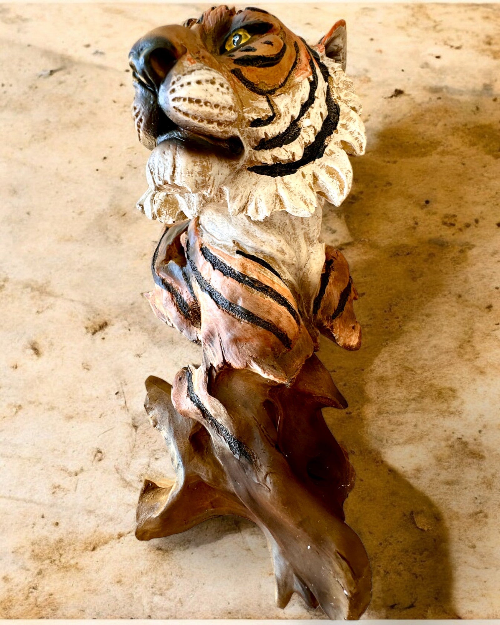 Statuette "Tigre Roi de la Jungle" avec Option de Gravure, figurine de 29 cm de hauteur, décoration pour cadeau