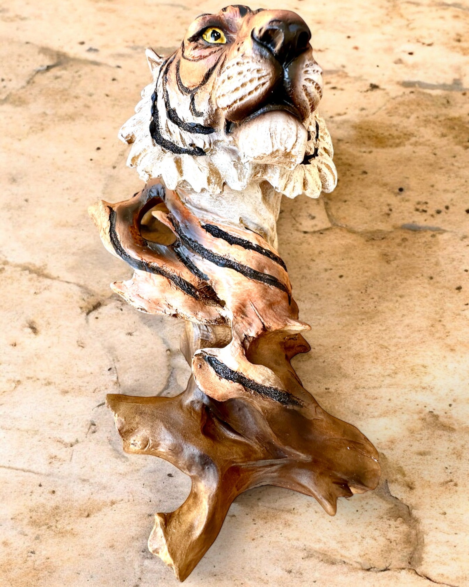 Statuette "Tigre Roi de la Jungle" avec Option de Gravure, figurine de 29 cm de hauteur, décoration pour cadeau