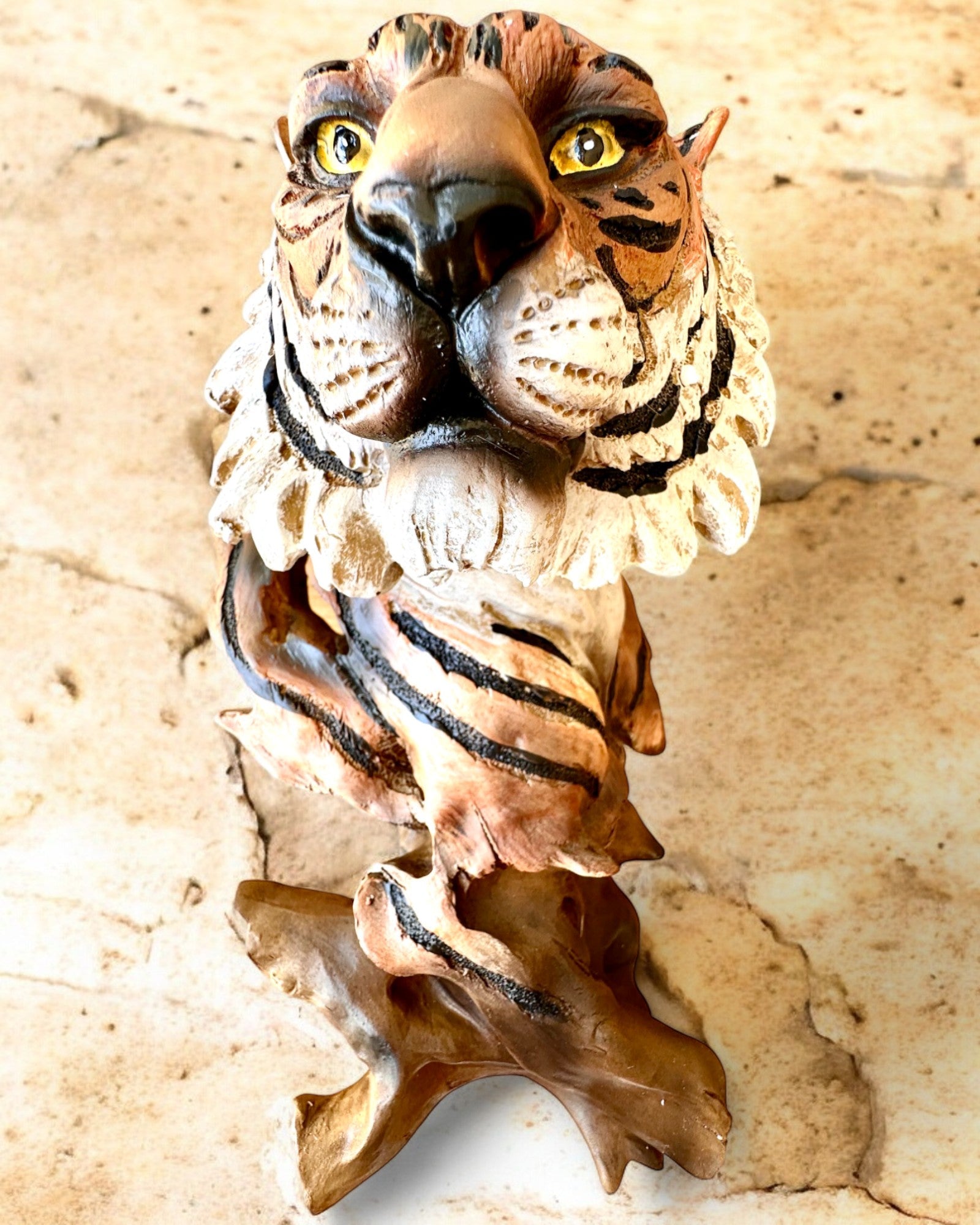 Statuette "Tigre Roi de la Jungle" avec Option de Gravure, figurine de 29 cm de hauteur, décoration pour cadeau