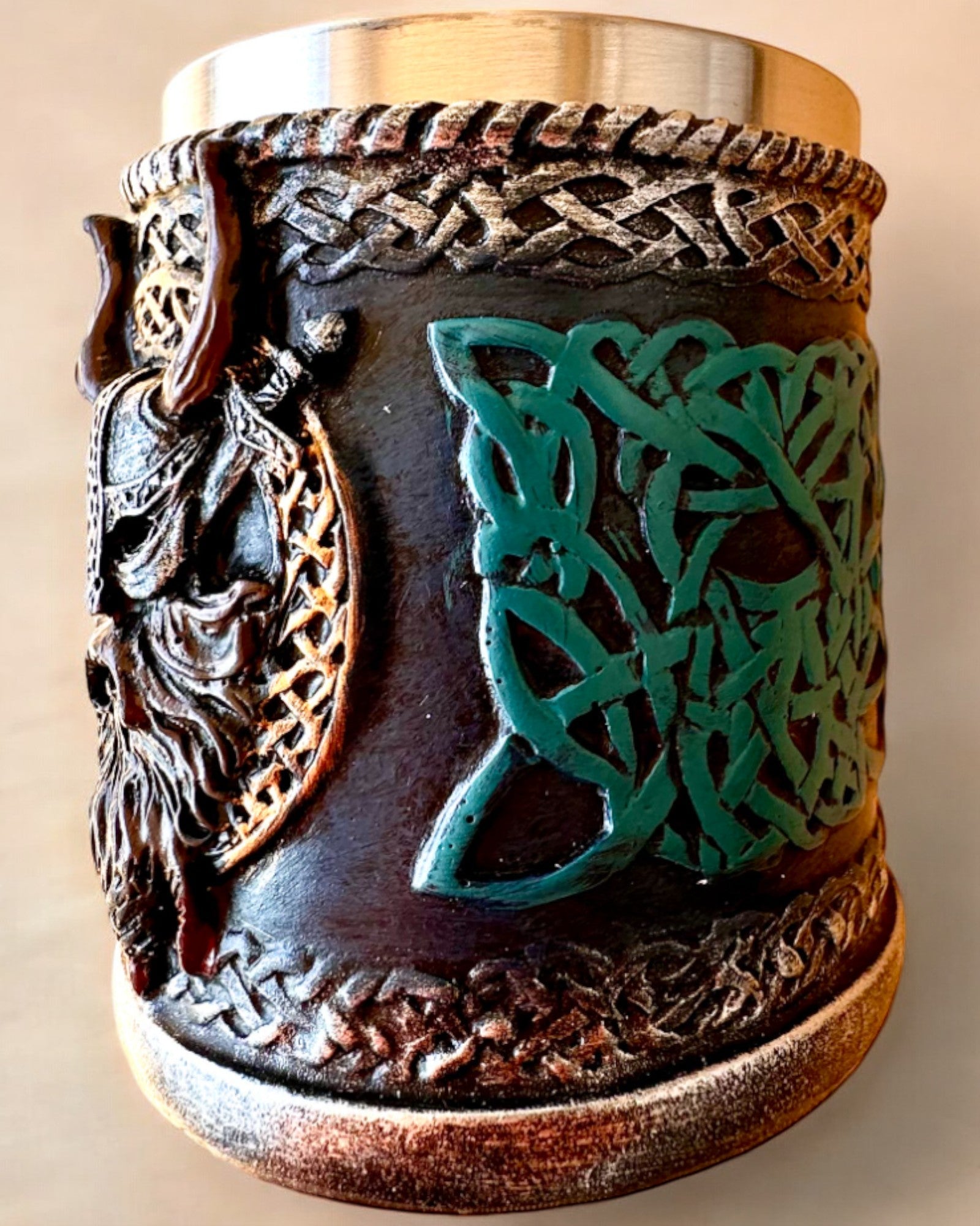 Tasse viking Ragnar's Horn - avec option de gravure pour cadeau, 250 ml
