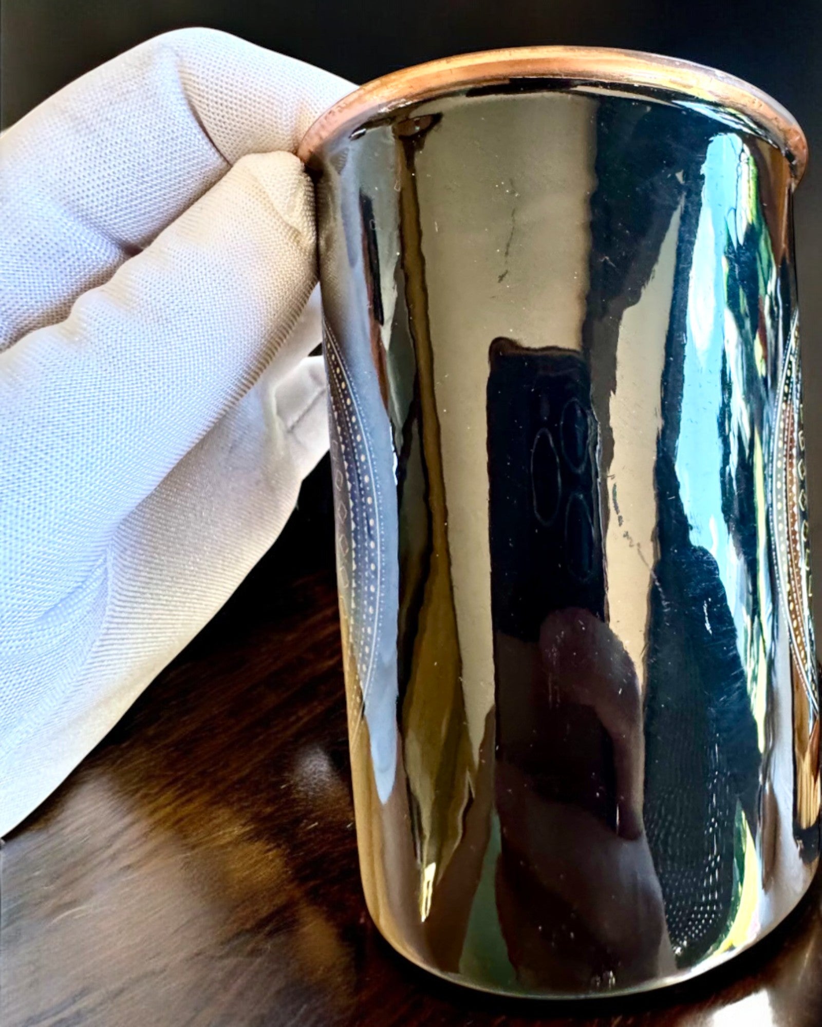 Koperen Set Mandala – Fles 1L + 2 Bekers in Etui, mogelijkheid tot personalisatie met gravure als cadeau