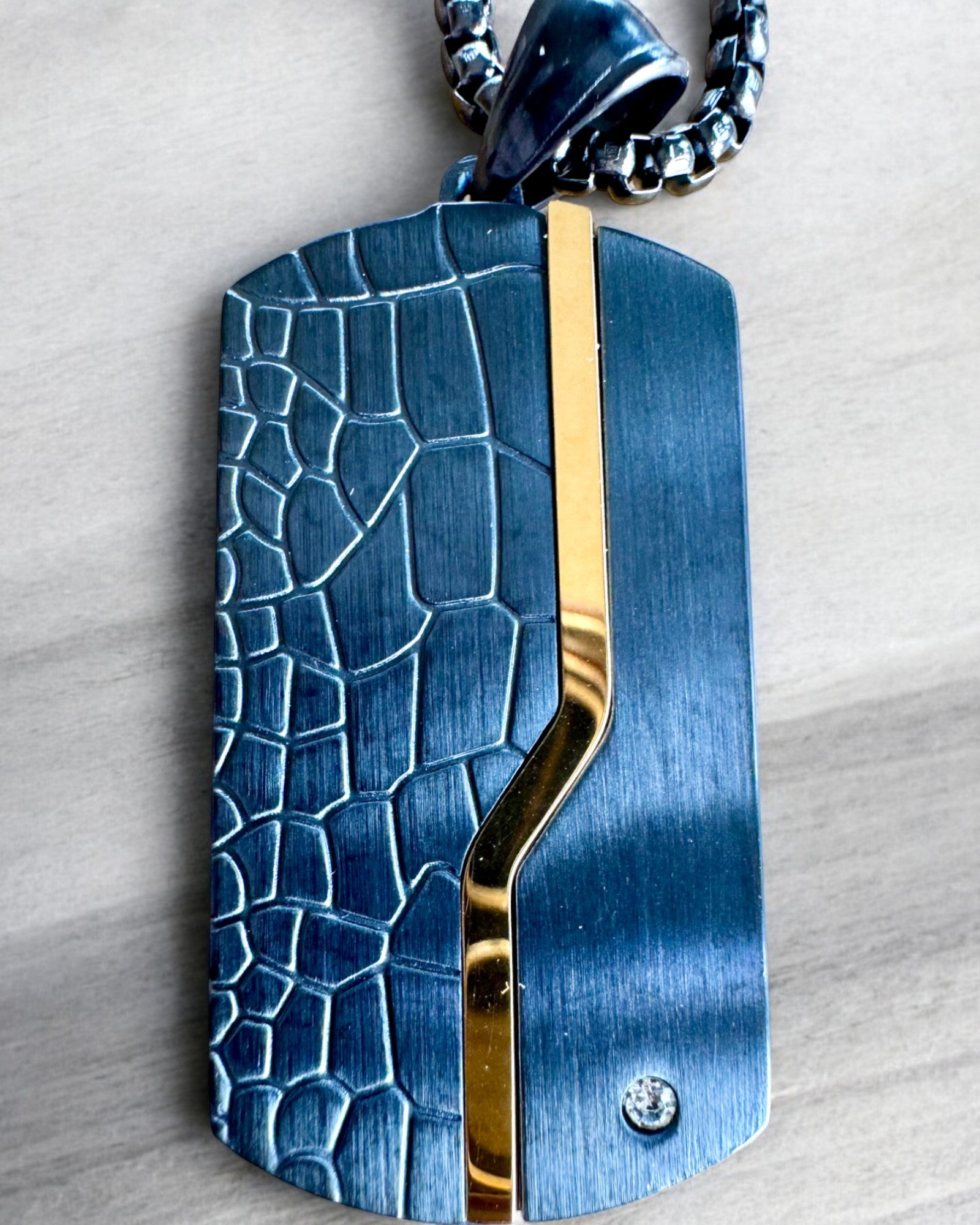 Collier pour homme Dog Tag « SteelVision » – acier inoxydable, 15 variantes, personnalisation par gravure