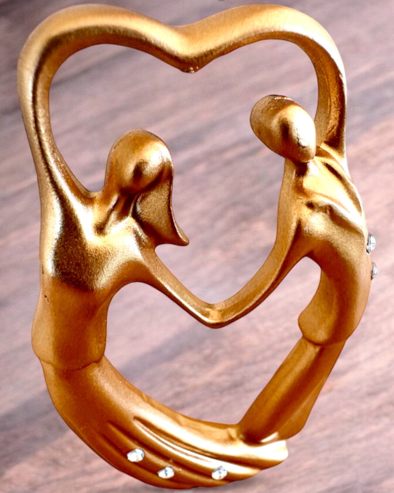 Figurine symbole de l'amour - « Proximité Éternelle » pour cadeau, personnalisation par gravure