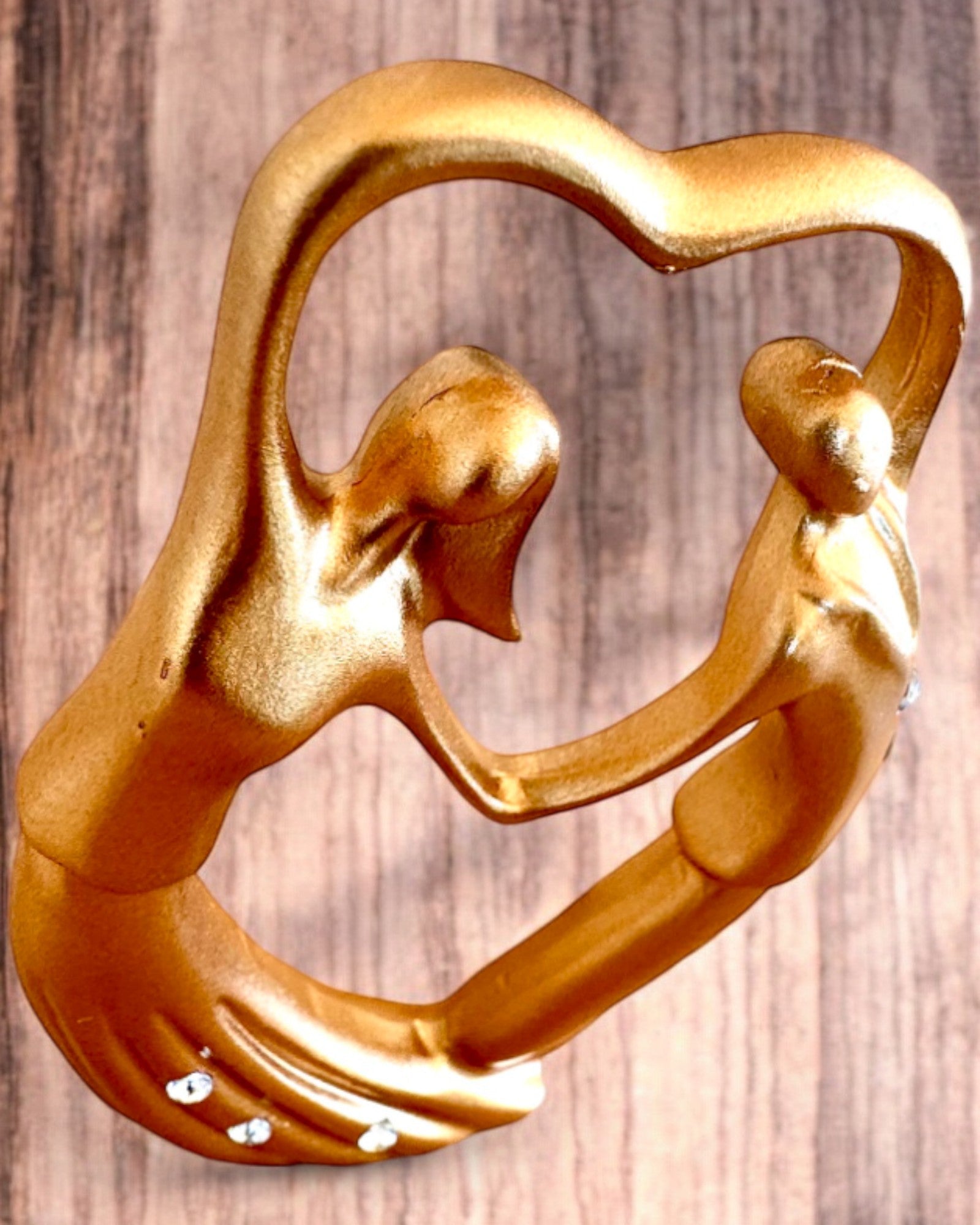 Figurine symbole de l'amour - « Proximité Éternelle » pour cadeau, personnalisation par gravure