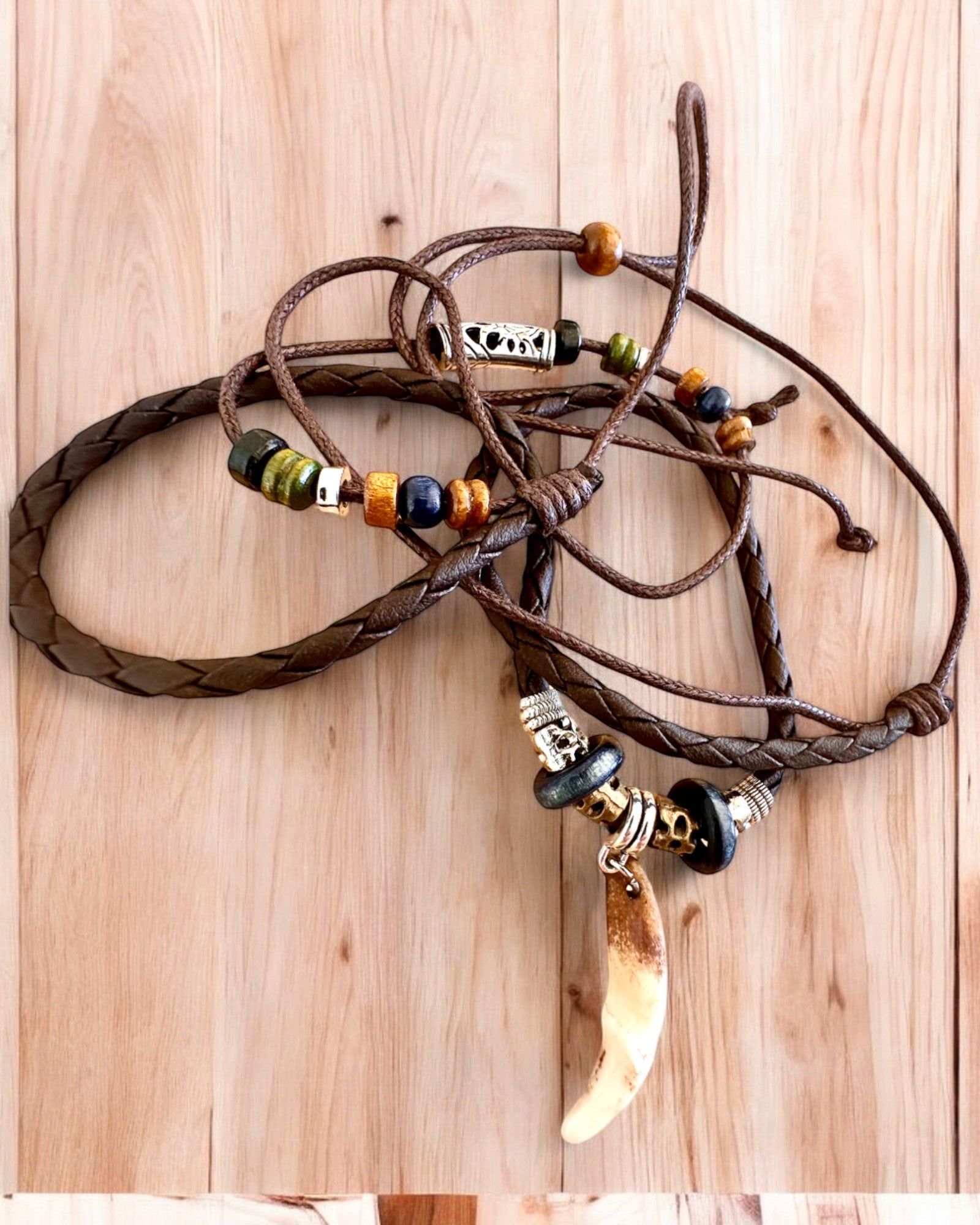 Wolf Tooth - Power Necklace - personalization with engraving available for a gift