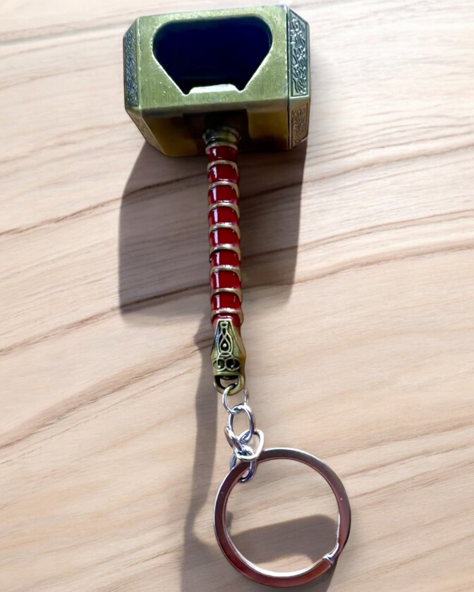 Marteau Viking - Porte-clés et décapsuleur en un - Premium, possibilité de personnalisation par gravure