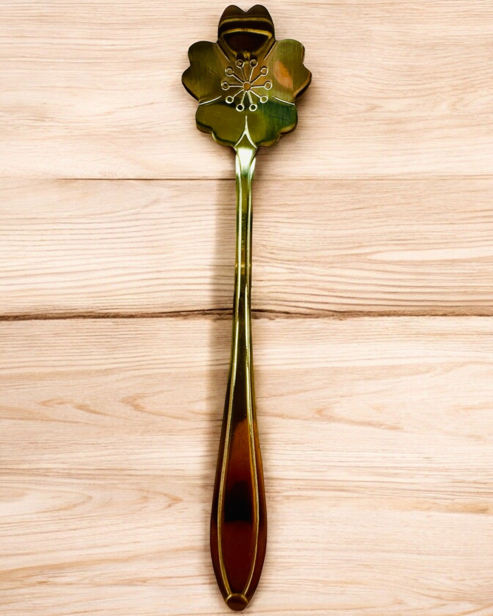 Ensemble de Cuillères "Rhapsodie Florale" - personnalisation par gravure pour cadeau, 2 variantes au choix