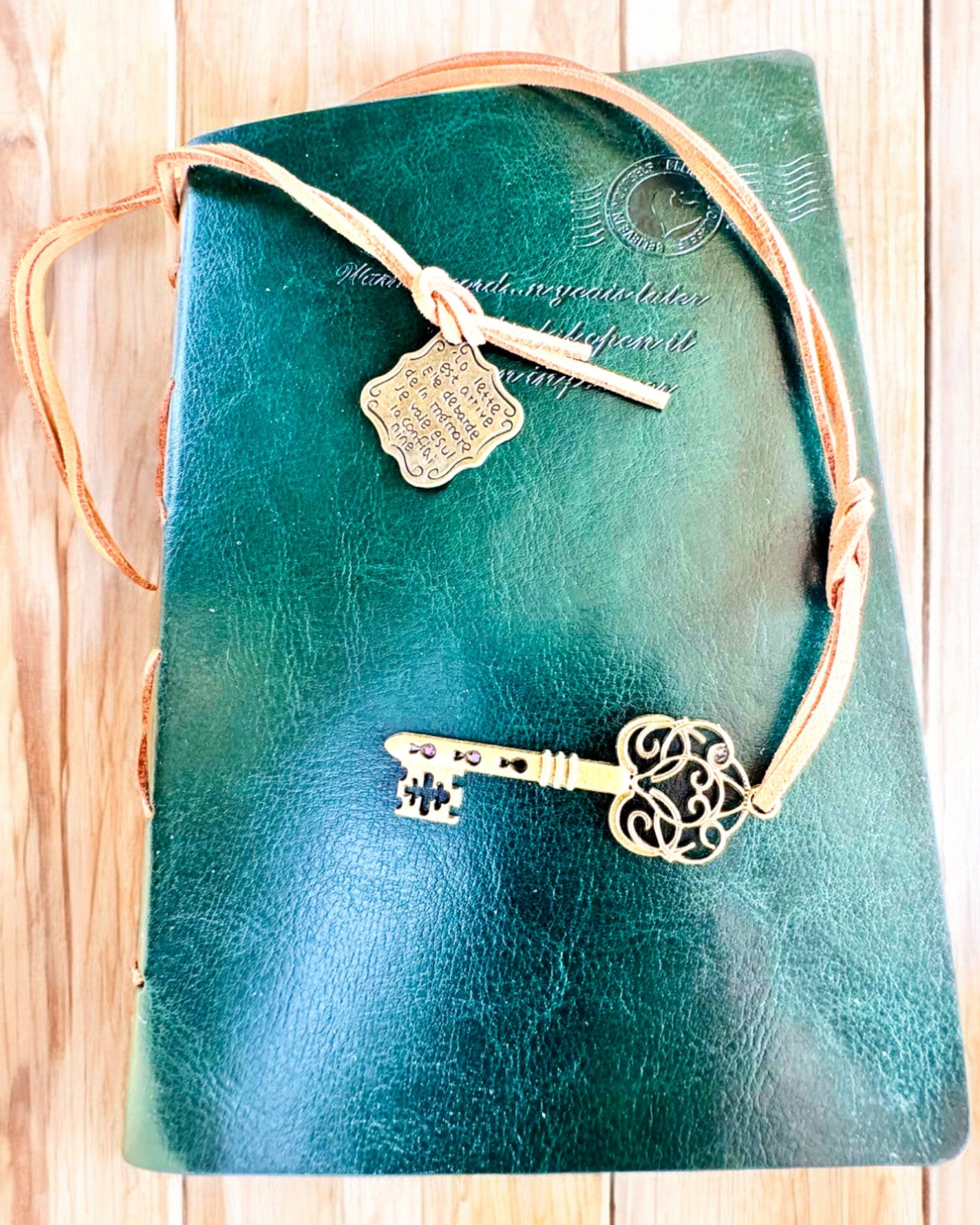 Carnet Vintage "Clé du Passé" - Possibilité de gravure pour cadeau, carnet