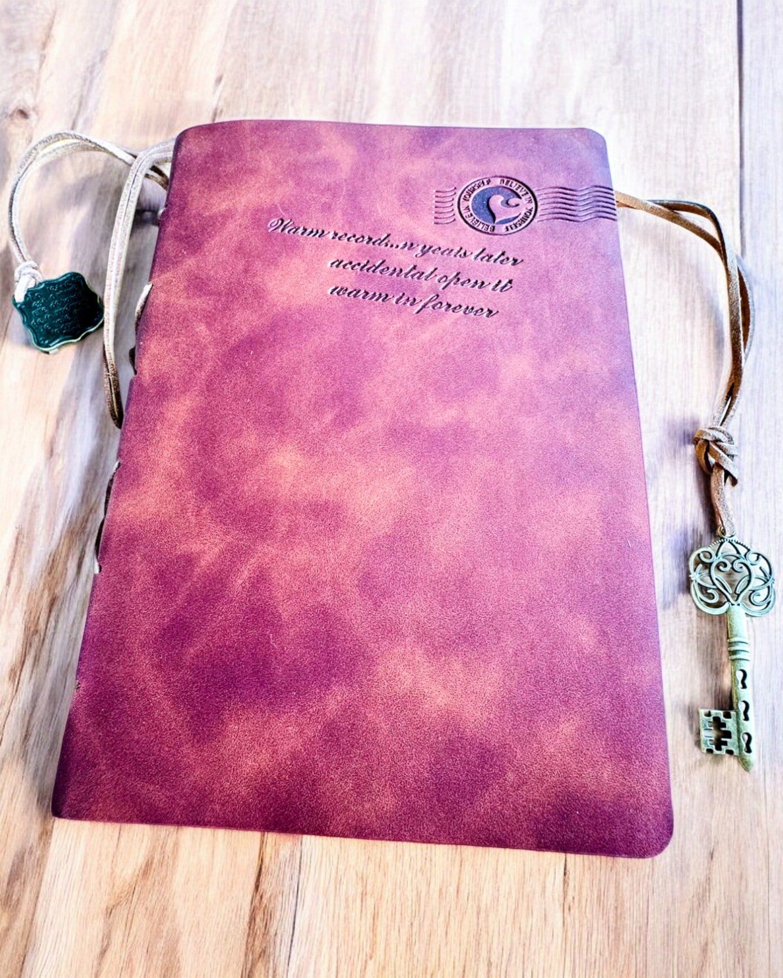 Carnet Vintage "Clé du Passé" - Possibilité de gravure pour cadeau, carnet