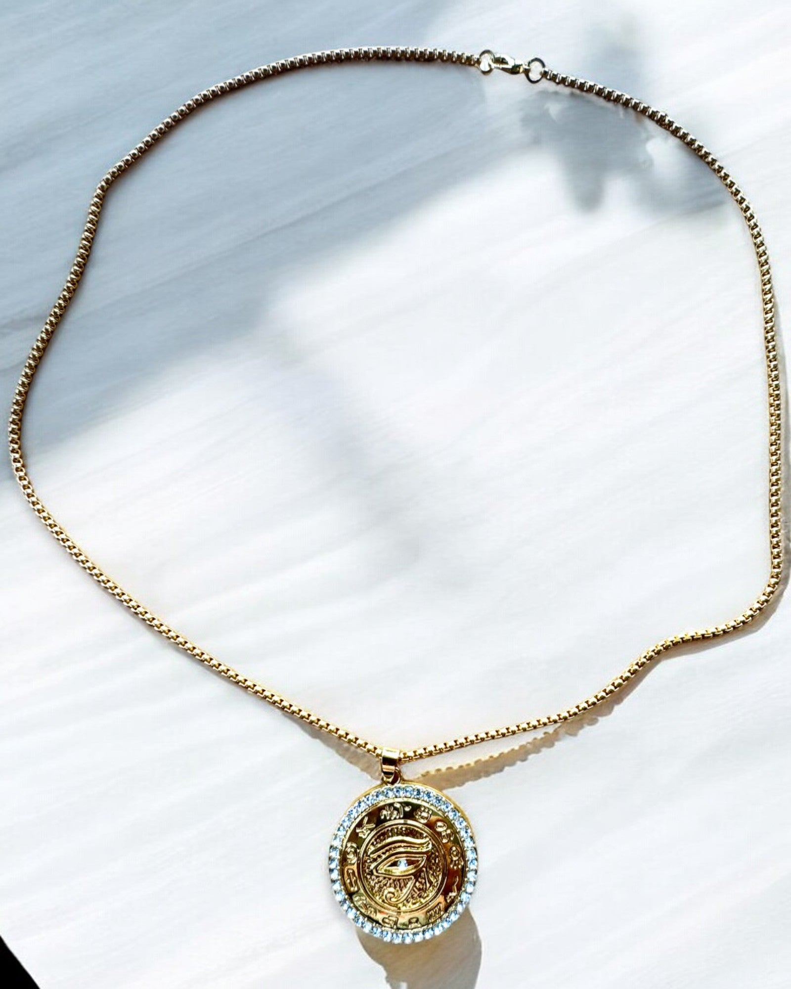 Amulet of Power "Eye of Ra", customizable with engraving for a gift