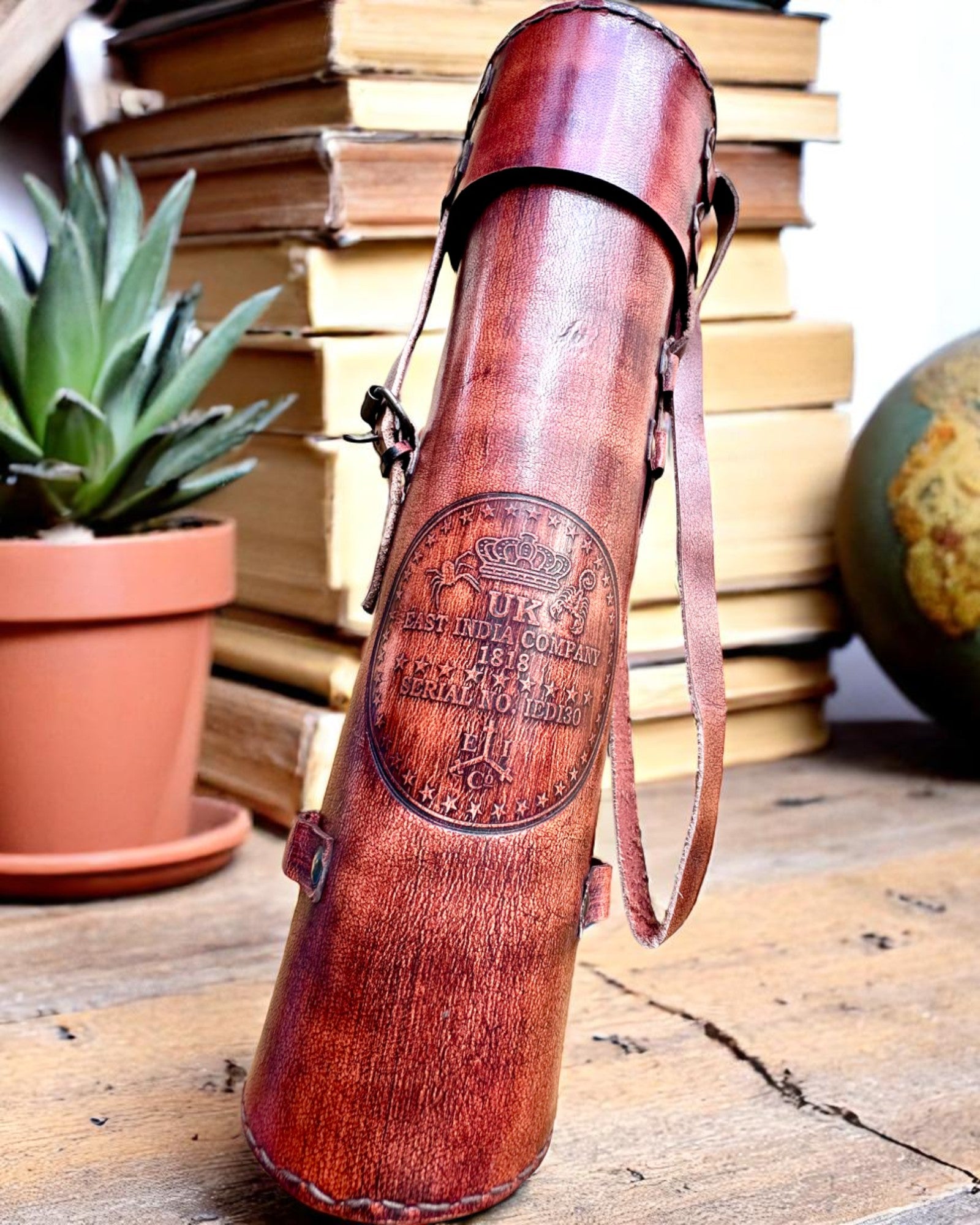 Luneta Królewska „Voyager 1818” – Ekskluzywna, Mosiężna, 83 cm, ręcznie robiona, etui ze Skóry Naturalnej – Edycja Kolekcjonerska, personalizacja grawerem na prezent