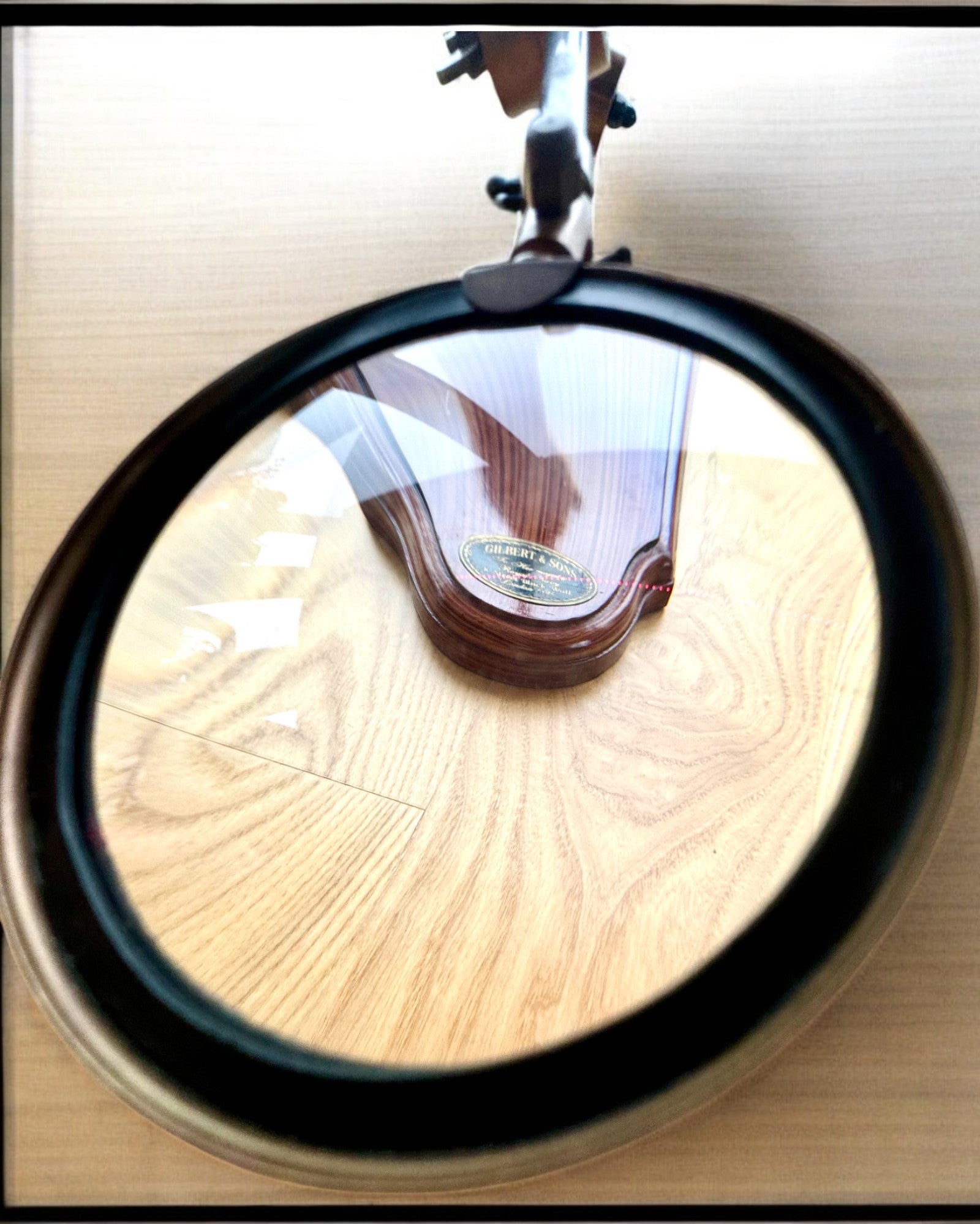 Loupe artisanale "Royal Magnifier" avec support et bras réglable - possibilité de personnalisation par gravure pour cadeau