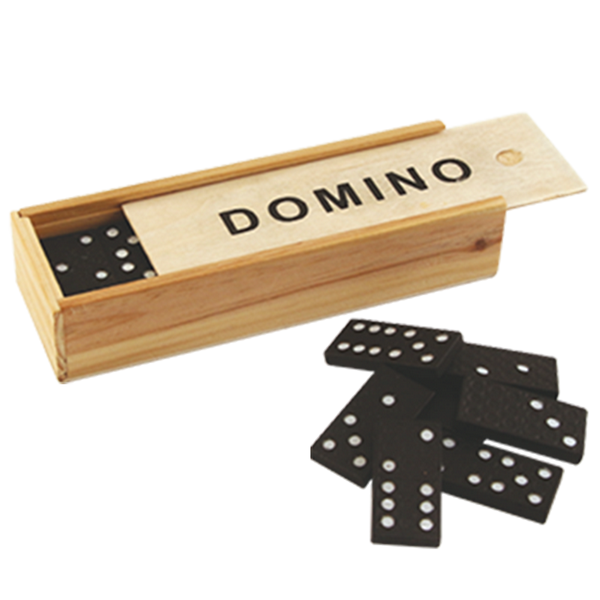 Domino dans une boîte en bois - 1096116