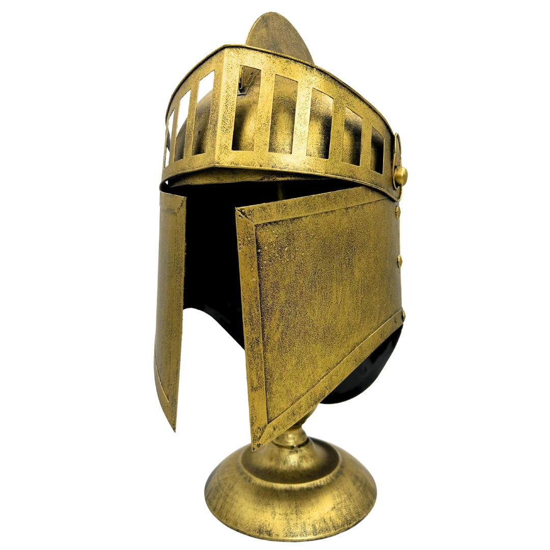 Casque grec décoratif rétro – Réplique en métal – 6646A