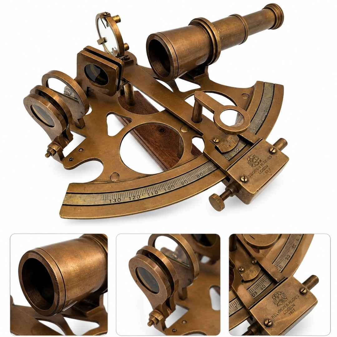 Grand sextant en laiton – cadeau pour marin - NSHB