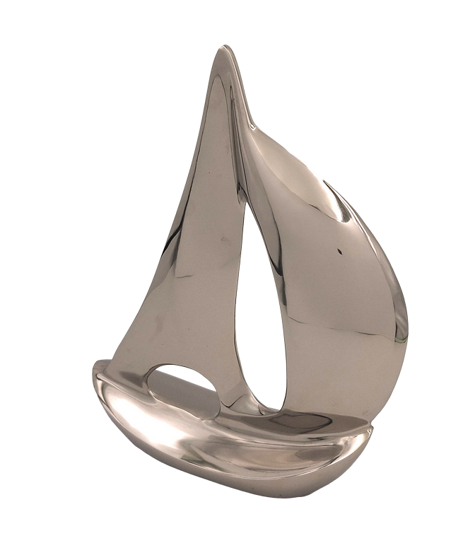 Grand modèle de yacht - métal - 36cm - N-1647