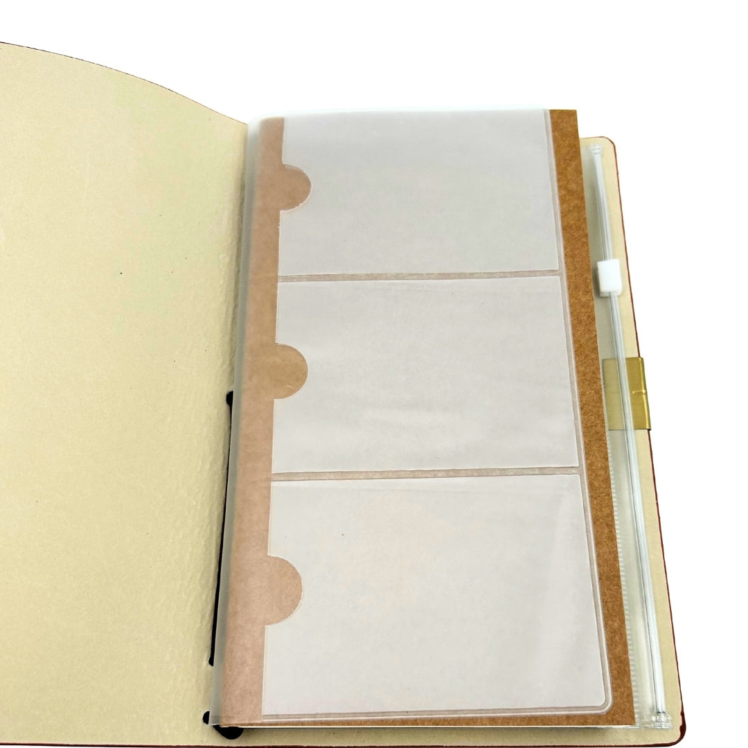 Carnet de voyage en cuir, organiseur, porte-cartes de visite, étui – EE7