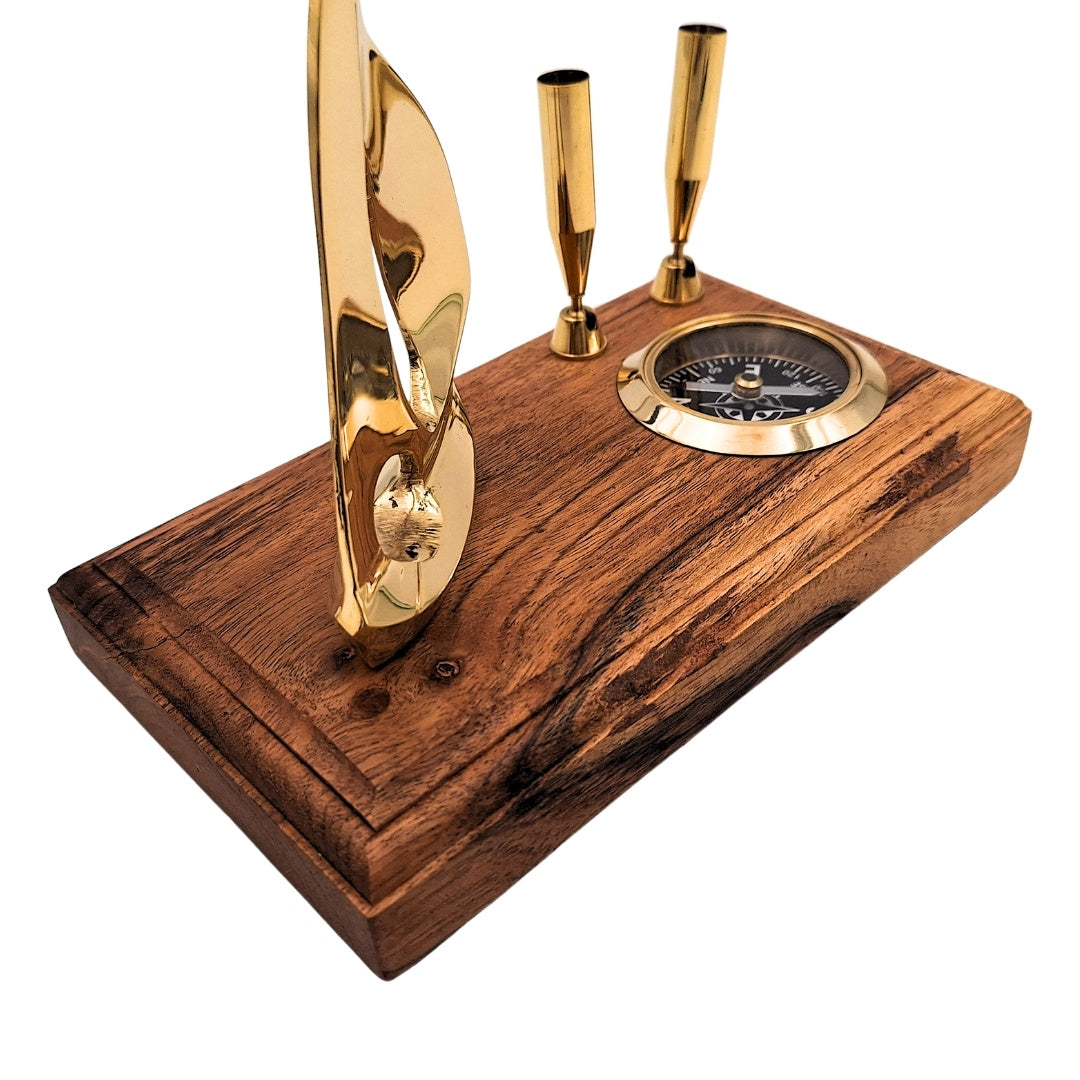 Élégant ensemble de bureau - yacht et boussole - élégant cadeau marin - BCPH103