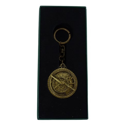 Porte-clés premium astrolabe en laiton - cadeau astronomie – H80