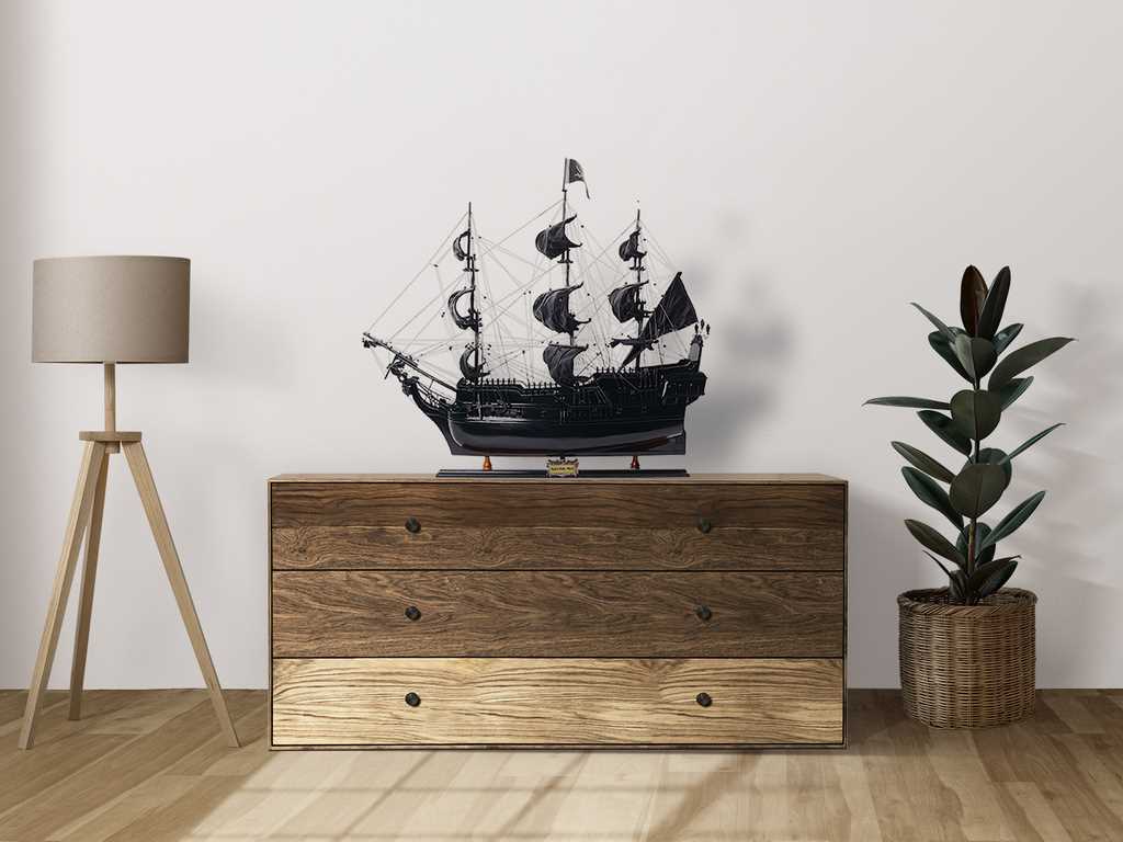 Modèle de navire pirate Black Pearl - Longueur 89cm - BP80R