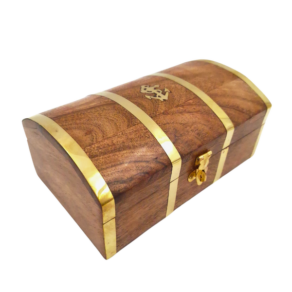 Coffret en bois marin vintage - DNU-020