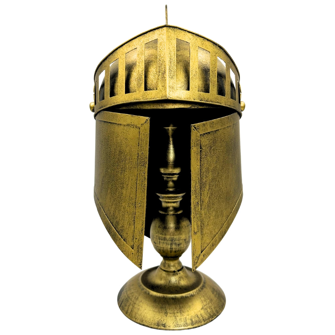 Casque grec décoratif rétro – Réplique en métal – 6646A