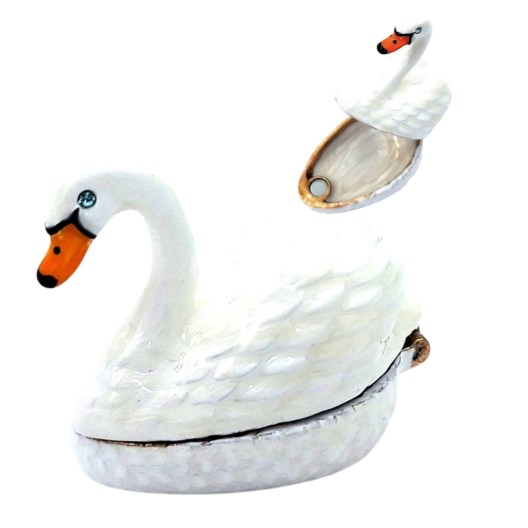 Petite boîte cadeau exceptionnelle en métal – Cygne - B0736-02