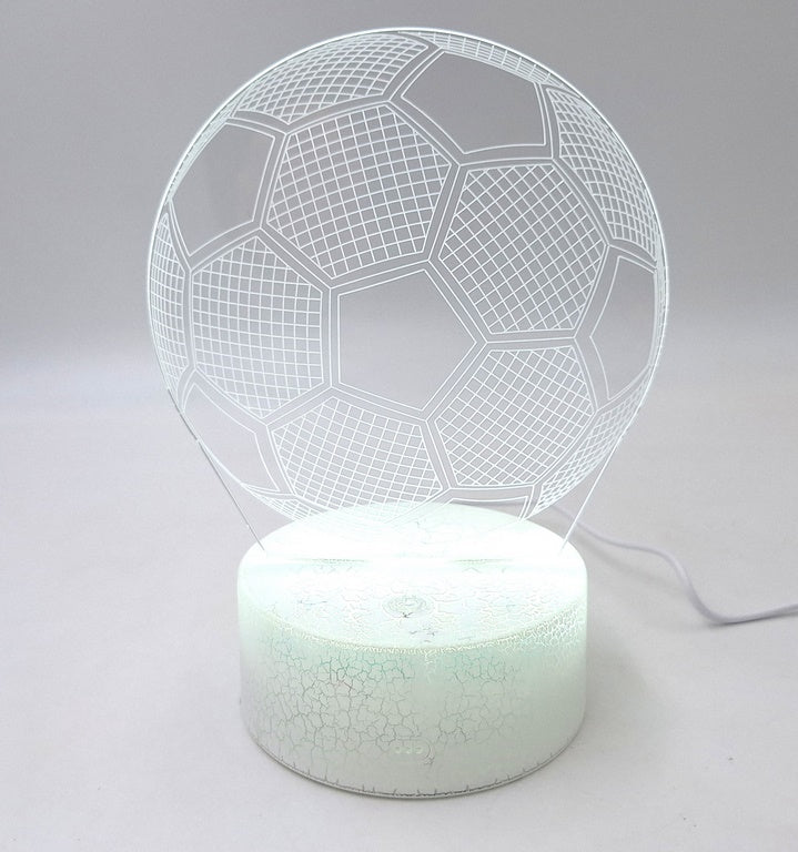 Lampe de nuit Ballon de football - Cadeau pour footballeur Gadget - 3 couleurs - P107