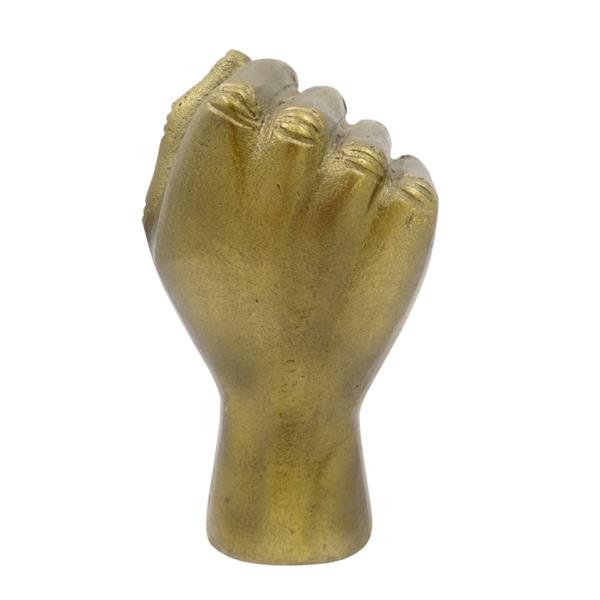 Figurine décorative poing serré en aluminium 18cm - 20755-18