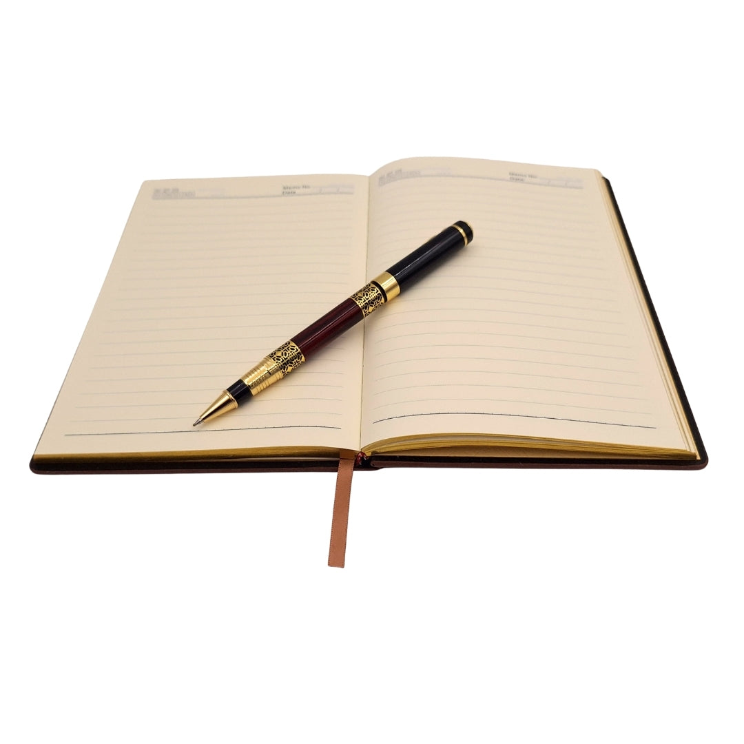 Coffret cadeau exclusif premium : carnet A5 en bois + stylo – EE2