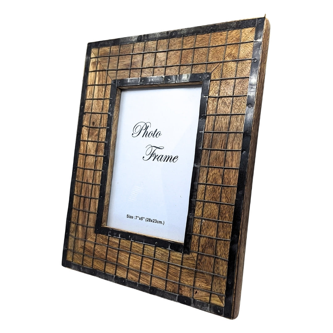 Cadre photo en bois - format photo 13 x 18 cm - A-1639