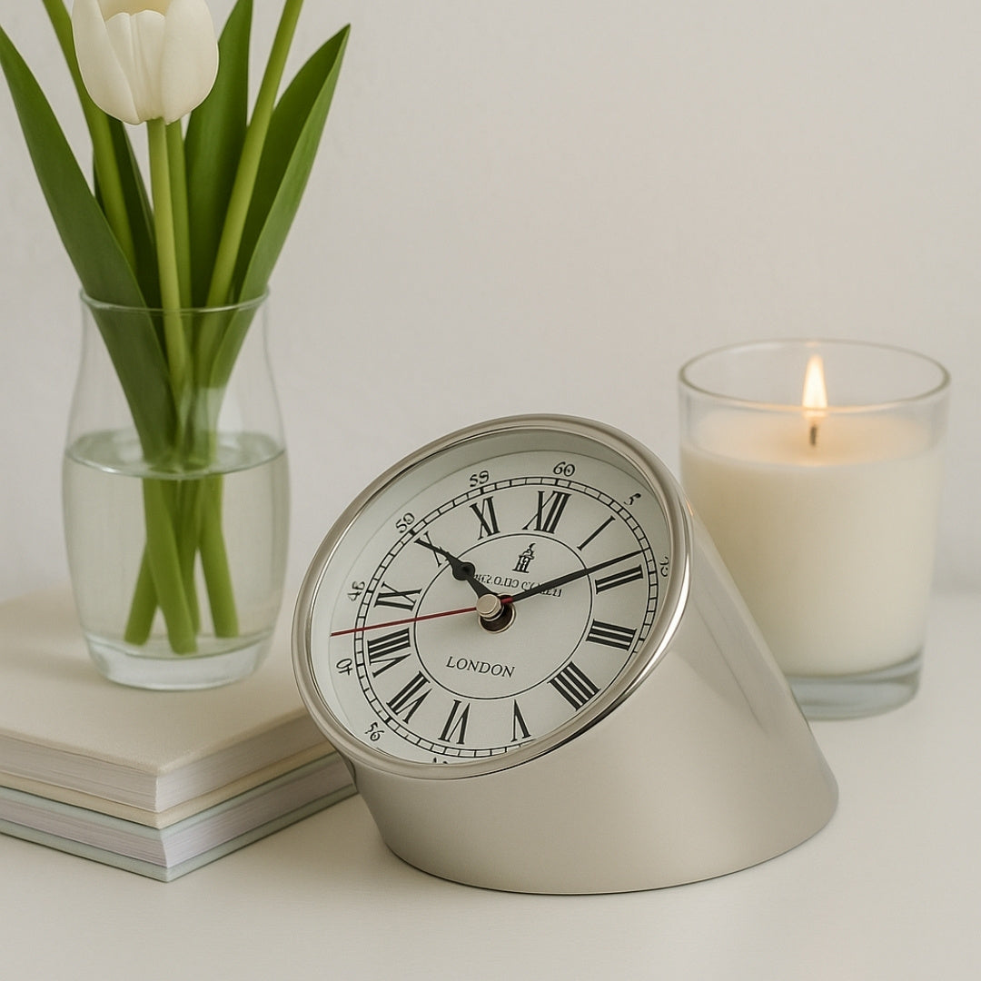 Horloge de bureau en métal CLK-0212