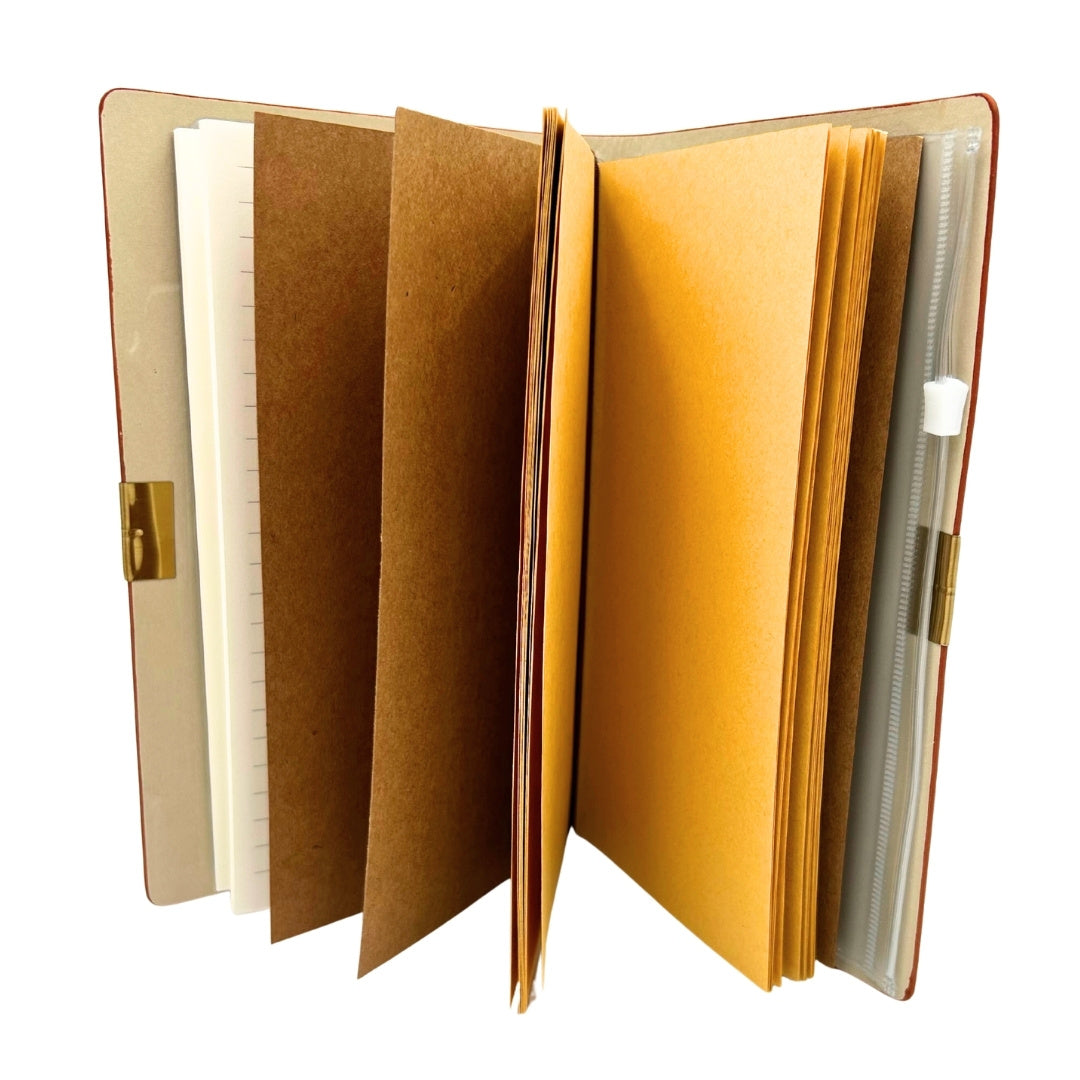 Carnet de voyage en cuir, organiseur, porte-cartes de visite, étui – EE7