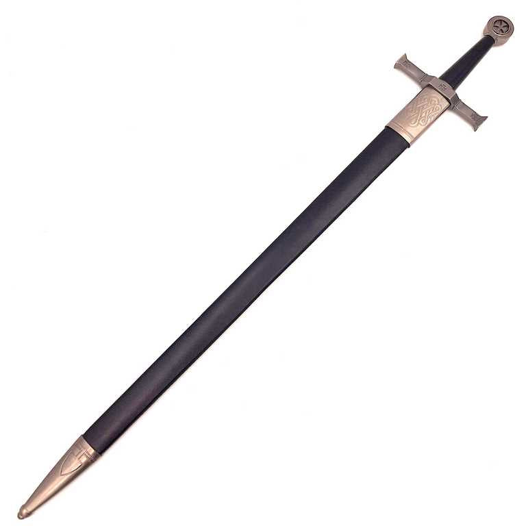 Épée de chevalier en acier 84 cm avec fourreau - Réplique - SW-114
