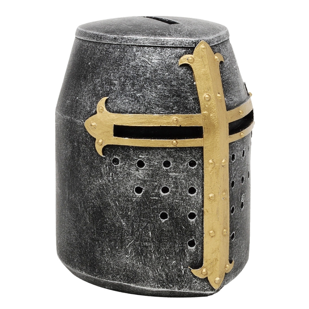 Tirelire casque de chevalier croisé – Idéale comme cadeau – MC-23092