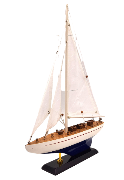 Modèle de yacht en bois Hauteur 42cm – M1