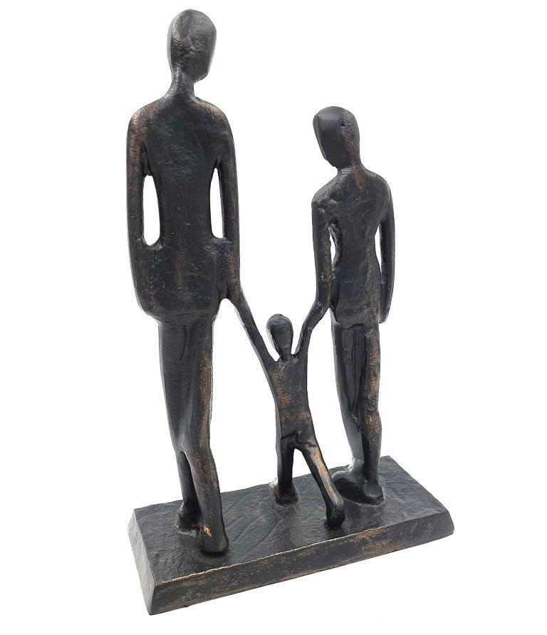 Famille avec enfant, figurine décorative DI-FIG-022