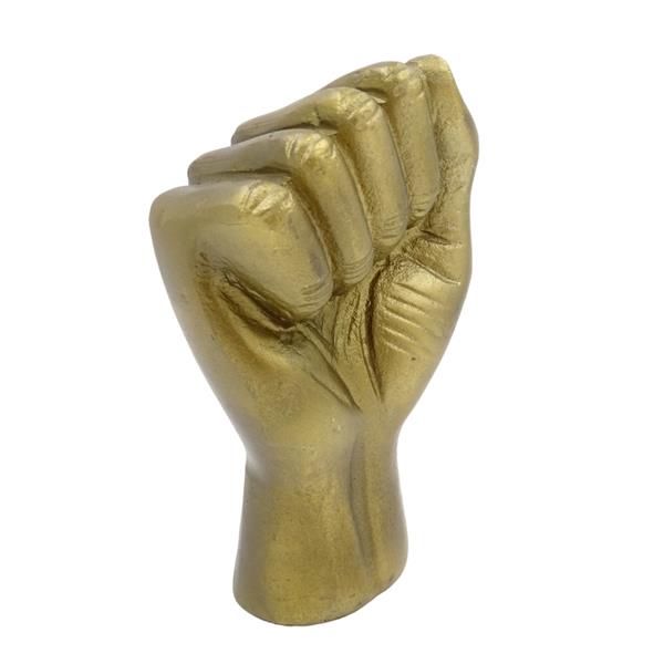 Figurine décorative poing serré en aluminium 18cm - 20755-18