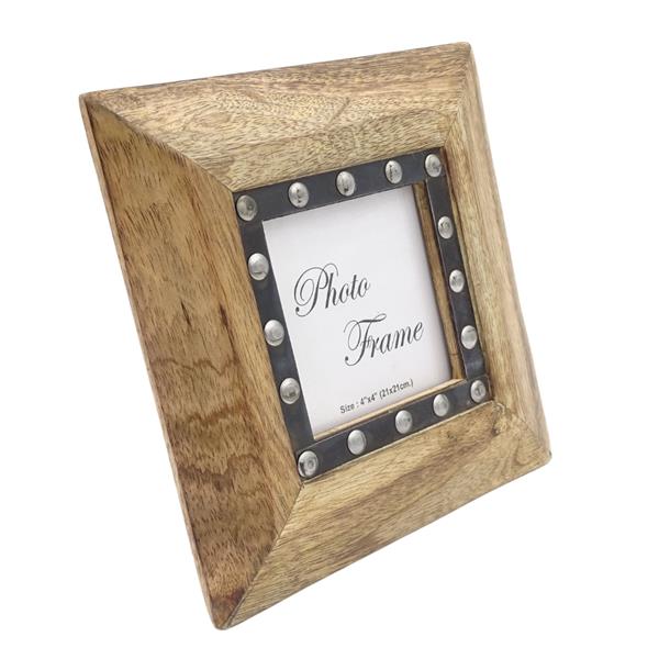 Cadre photo en bois 30071 - format photo 10x10cm