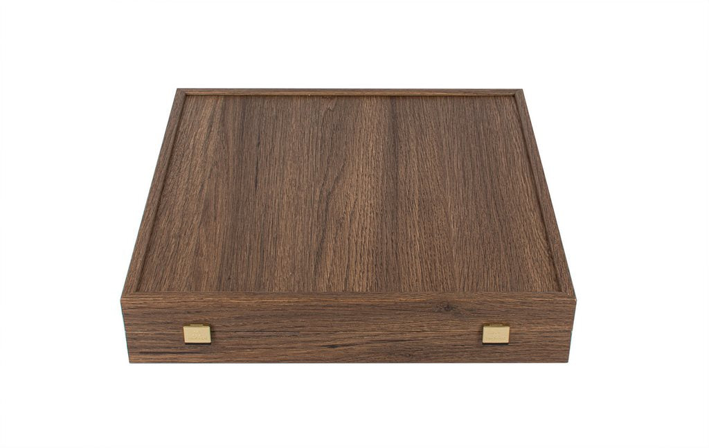 Grand jeu d’échecs exclusif – 36x36 cm – doré-argenté - Renaissance S9BRGS