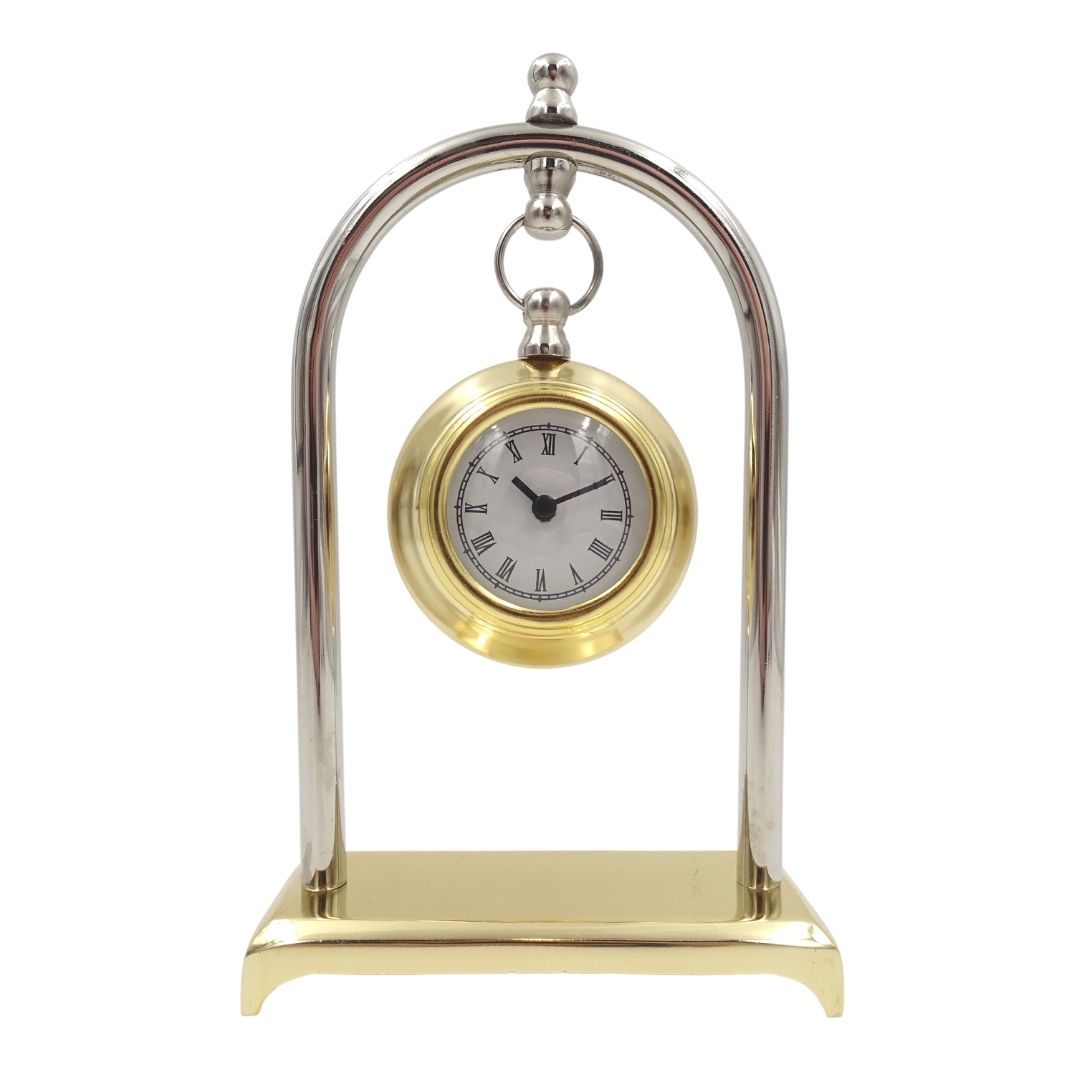 Horloge de cheminée vintage rétro – horloge décorative de bureau - M02